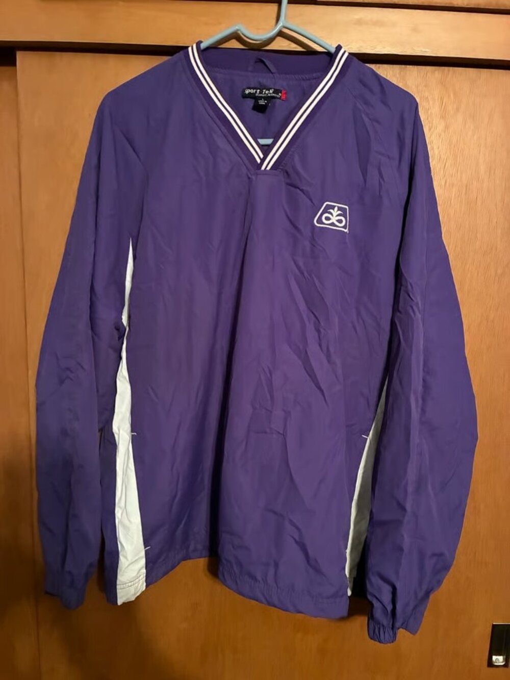 Purple Pioneer Seed VNeck Pullover Windbreaker Jacket Unisex Med